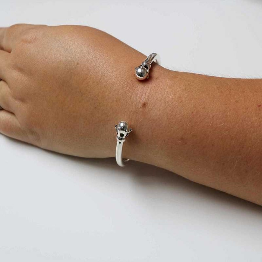 Bracelets Au Fol argent | Bracelet Esclave Bouts Avec Boule