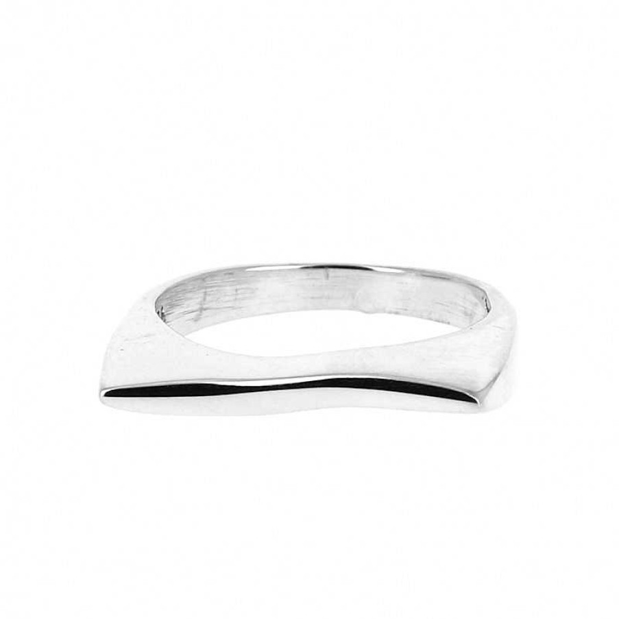 Bagues Au Fol argent | Bague Argent Vague Fine Et Ondul E