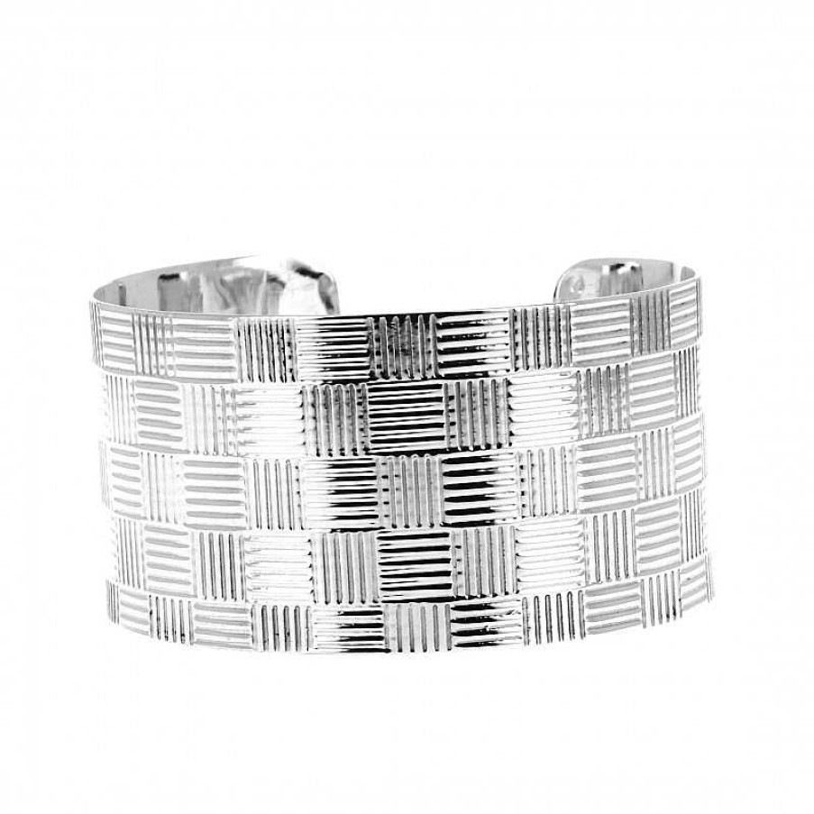 Bracelets Au Fol argent | Bracelet En Argent En Damier