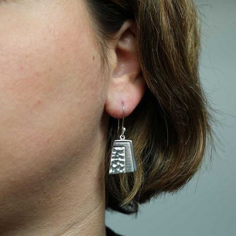 Boucles D'Oreilles Au Fol argent | Boucles D'Oreilles Argent Pyramide Azt Que