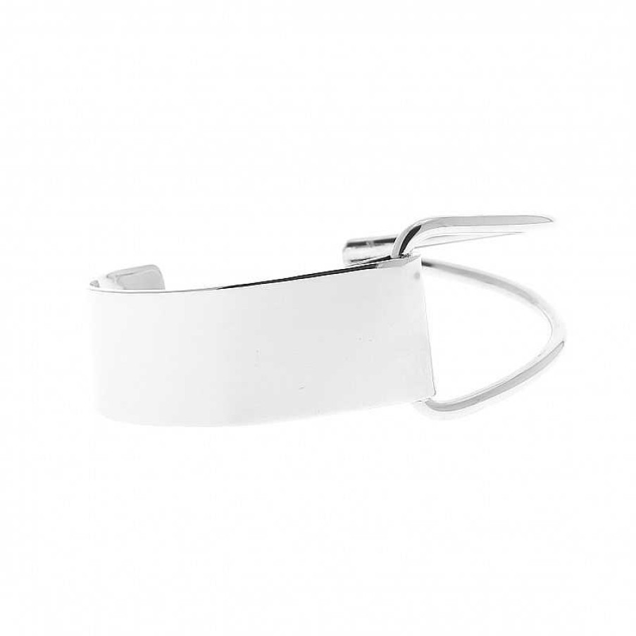 Bracelets Au Fol argent | Bracelet En Argent Moiti Plein Moiti Ajour