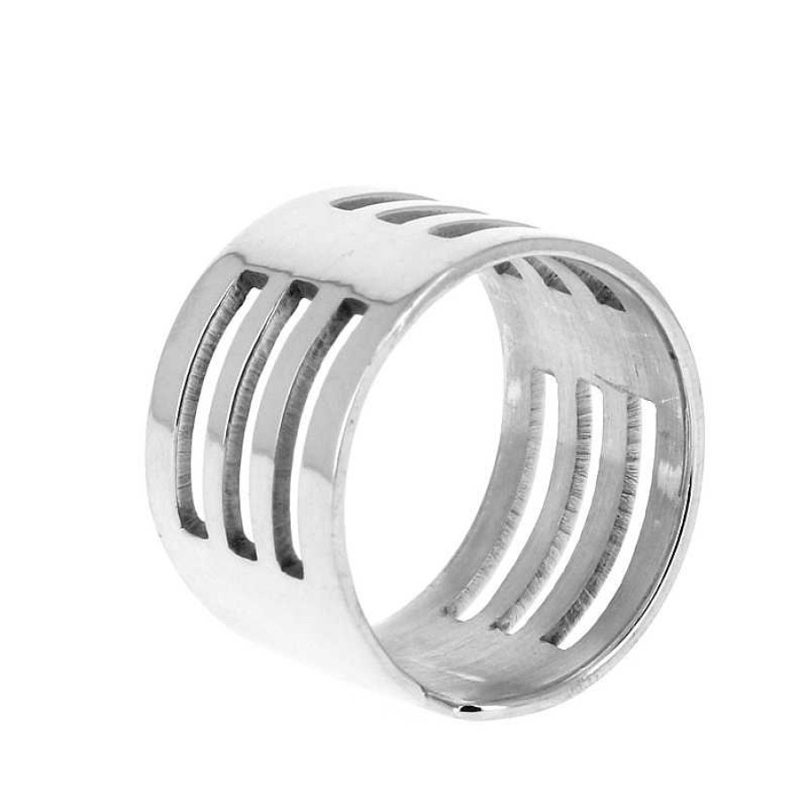 Bagues Au Fol argent | Bague Argent Trois Lignes