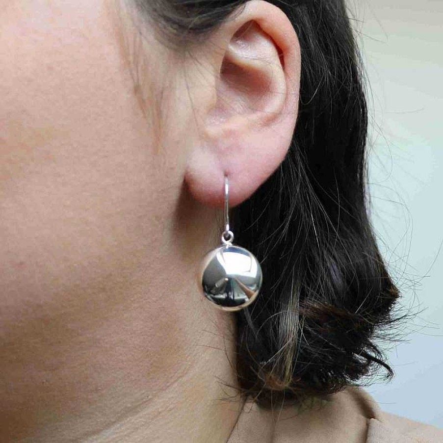 Boucles D'Oreilles Au Fol argent | Boucles D'Oreilles En Argent Petit D Me Pointu