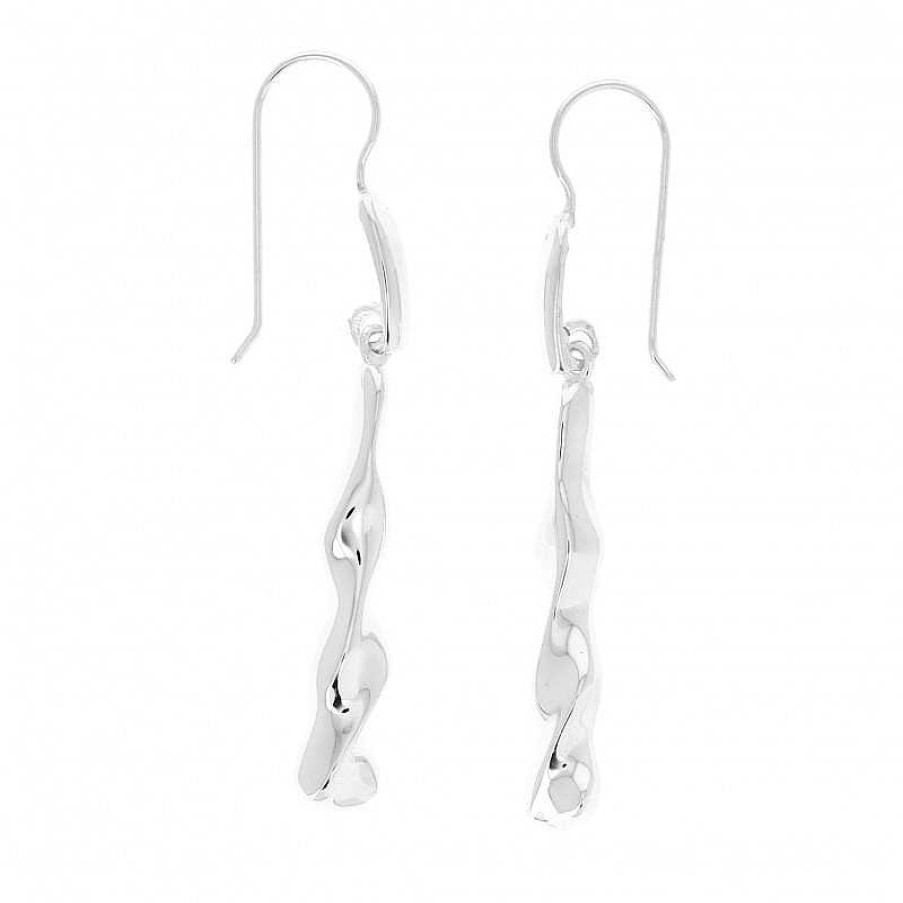 Boucles D'Oreilles Au Fol argent | Boucles D'Oreilles En Argent Tige Tourn E