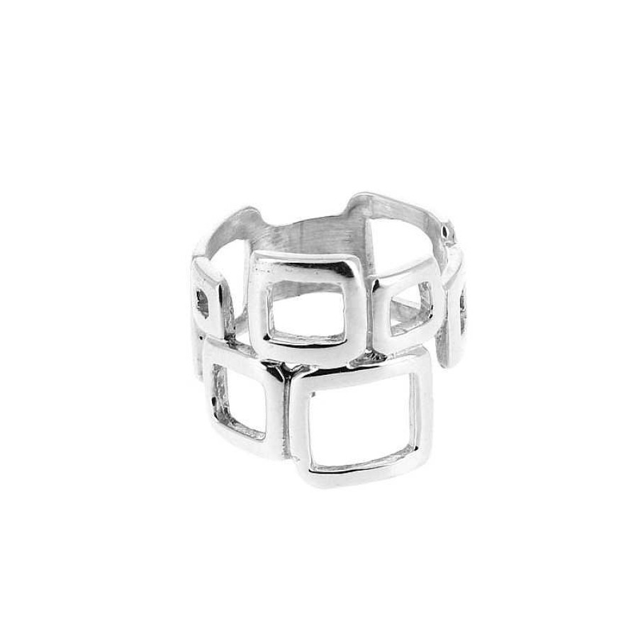 Bagues Au Fol argent | Bague En Argent Multiples Carr S