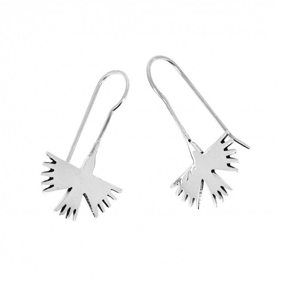 Boucles D'Oreilles Au Fol argent | Boucles D'Oreilles En Argent Oiseau Stylis