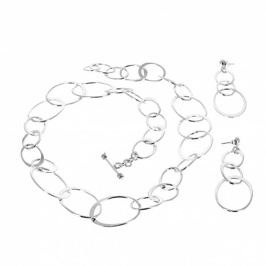 Colliers Et Pendentifs Au Fol argent | Collier Argent Anneaux Et Boucles D'Oreilles