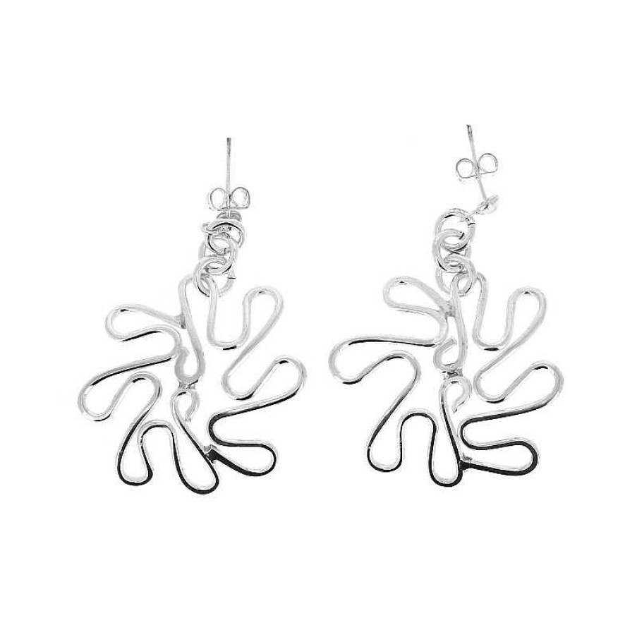 Boucles D'Oreilles Au Fol argent | Boucles D'Oreilles Argent Flocon De Neige