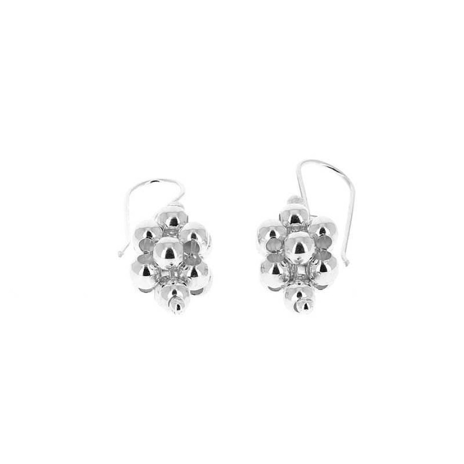 Boucles D'Oreilles Au Fol argent | Boucles D'Oreilles En Argent Grappe De Petites Boules