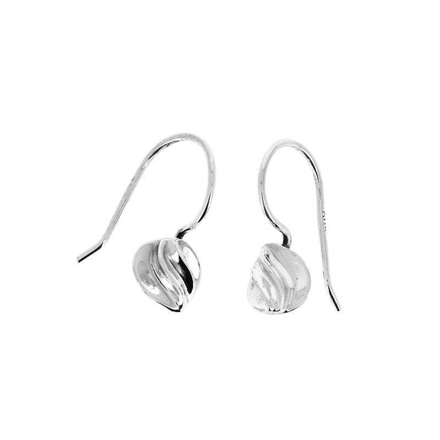 Boucles D'Oreilles Au Fol argent | Boucles D'Oreilles En Argent Petite Forme Ronde