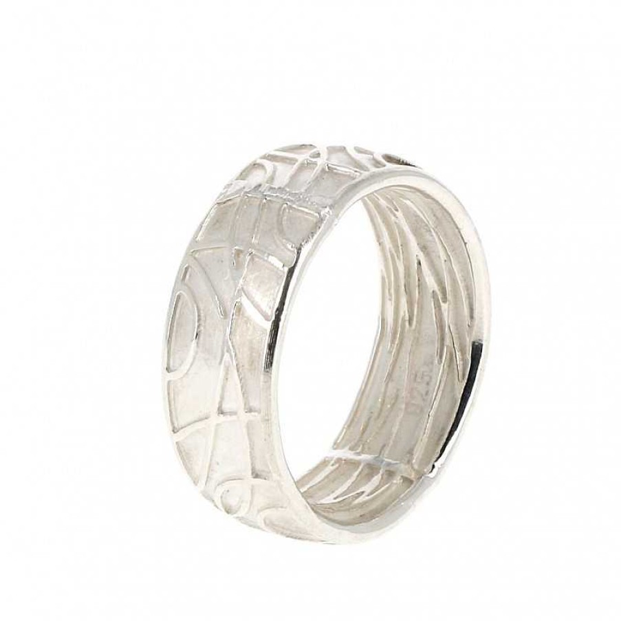 Bagues Au Fol argent | Bague En Argent Jauni Anneau Et Dessins