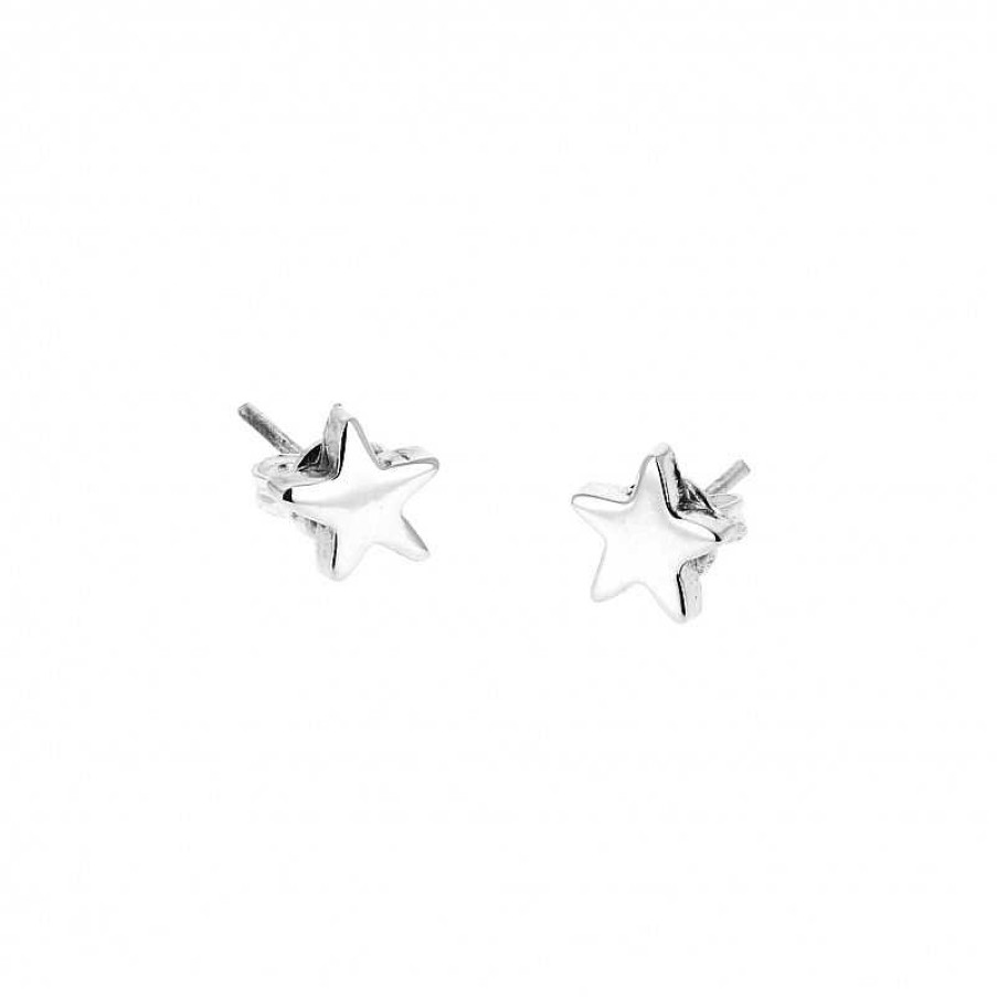 Boucles D'Oreilles Au Fol argent | Boucles D'Oreilles Argent Toile