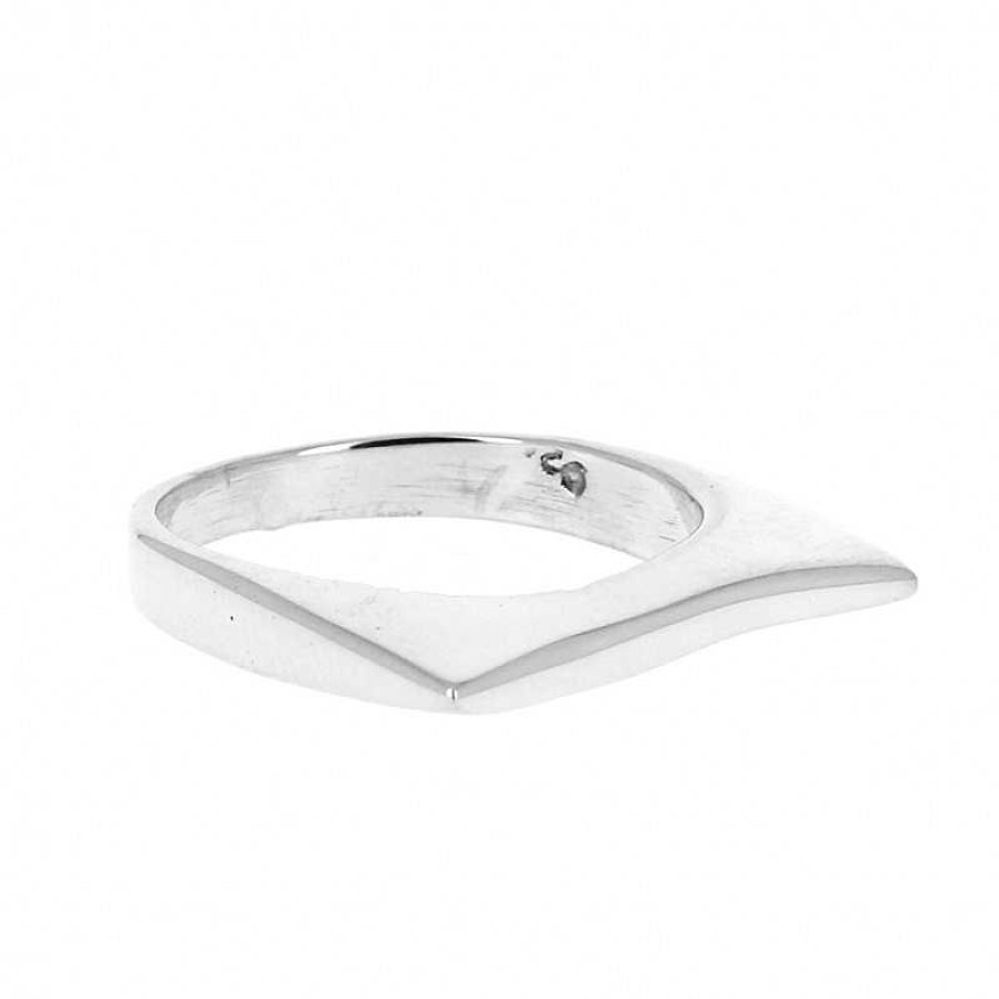 Bagues Au Fol argent | Bague Argent Vague Fine Et Ondul E