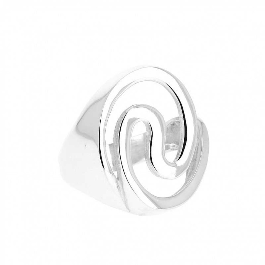 Bagues Au Fol argent | Bague En Argent Labyrinthe Assez Grande