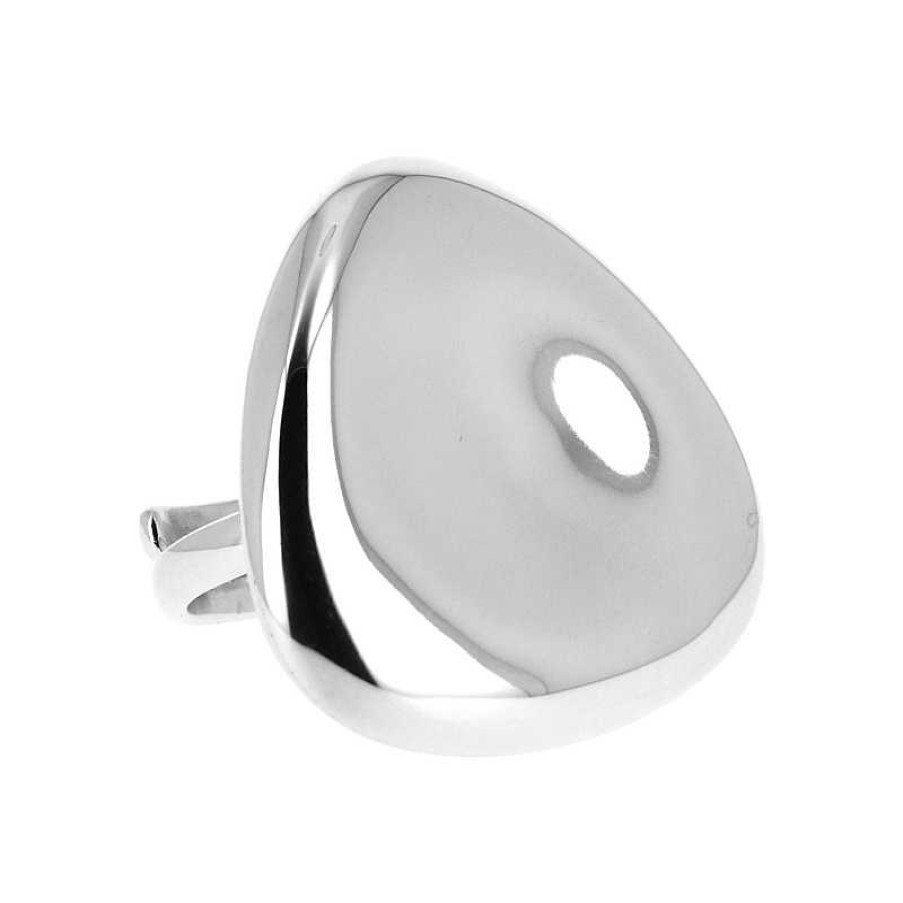 Bagues Au Fol argent | Bague En Argent Triangle Miroir