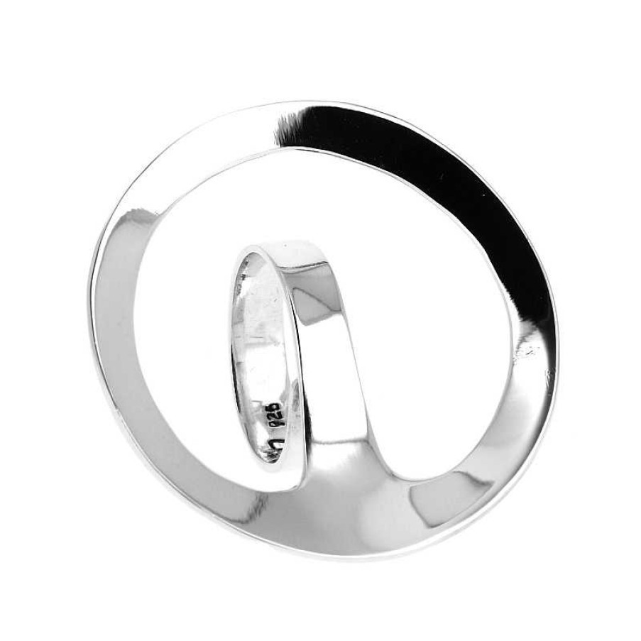 Bagues Au Fol argent | Bague En Argent Circulaire Imposante