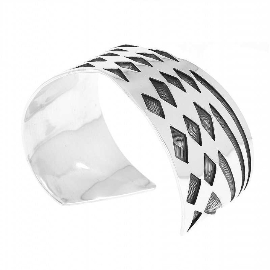 Bracelets Au Fol argent | Bracelet En Argent Ajour De Losanges