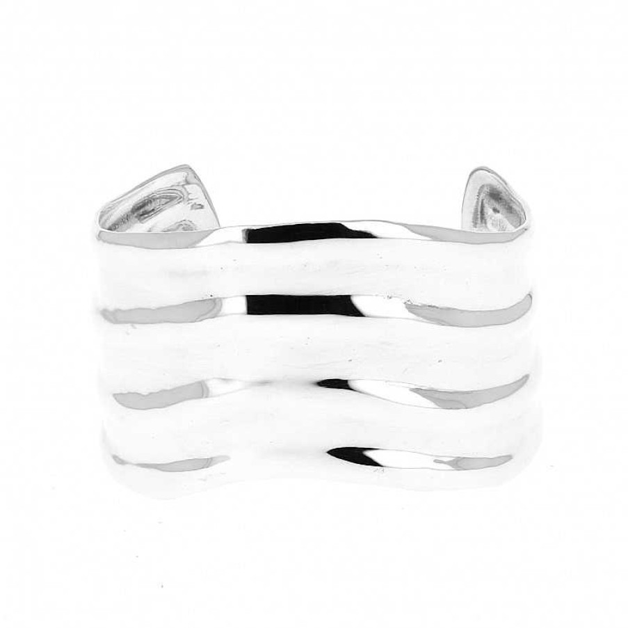 Bracelets Au Fol argent | Bracelet Argent Trois Vagues