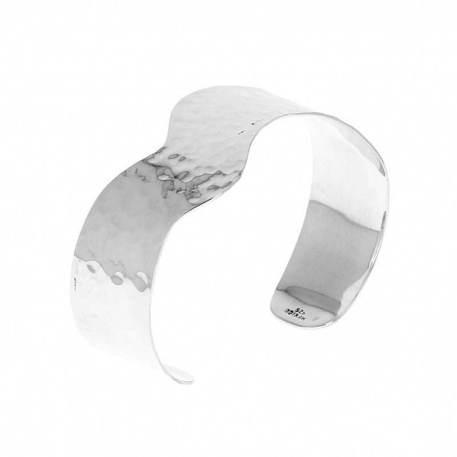 Bracelets Au Fol argent | Bracelet En Argent Ondul Et Martel