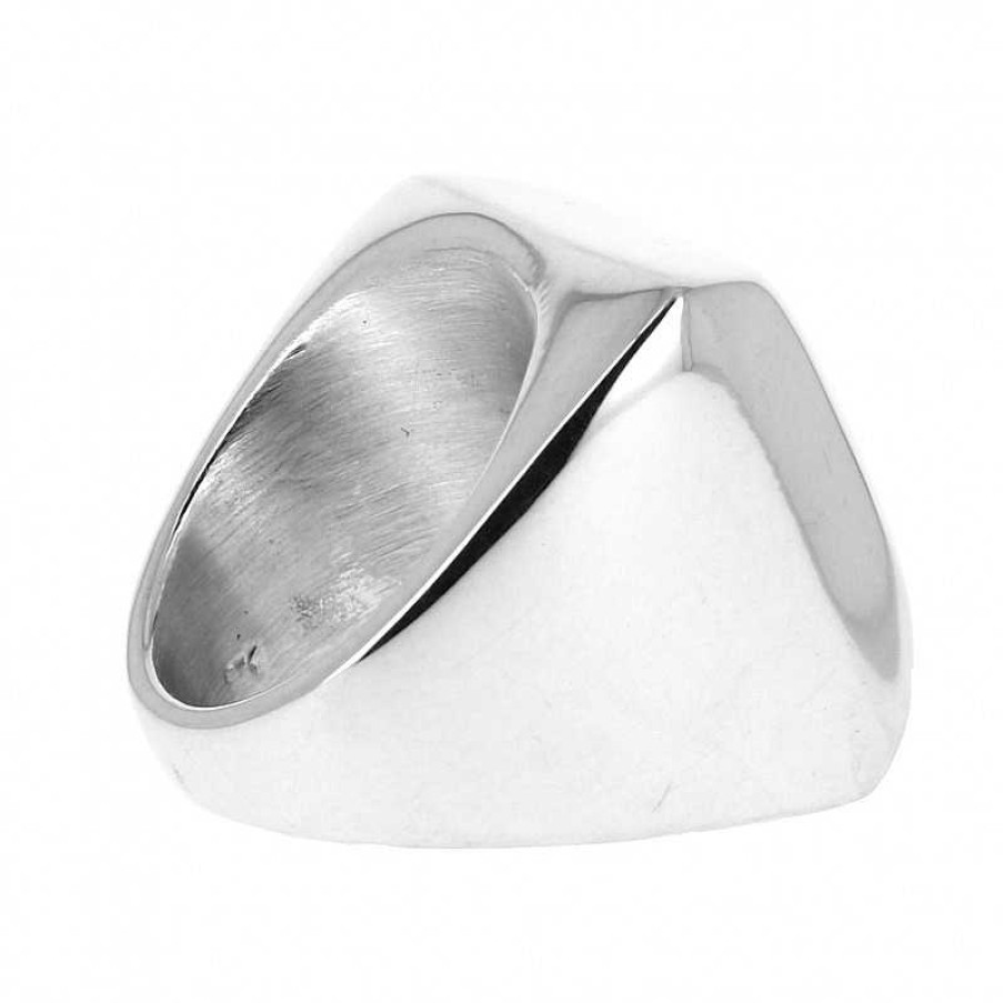 Bagues Au Fol argent | Bague Carr Pyramide Lectroform E