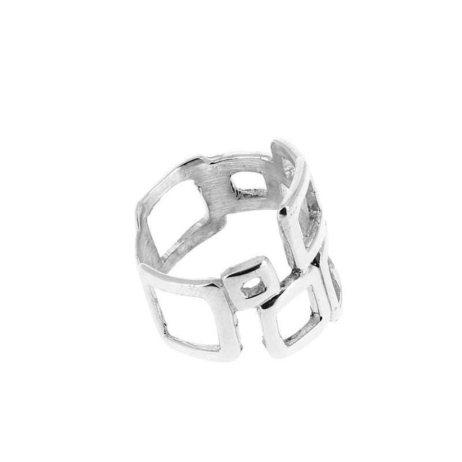 Bagues Au Fol argent | Bague En Argent Multiples Carr S