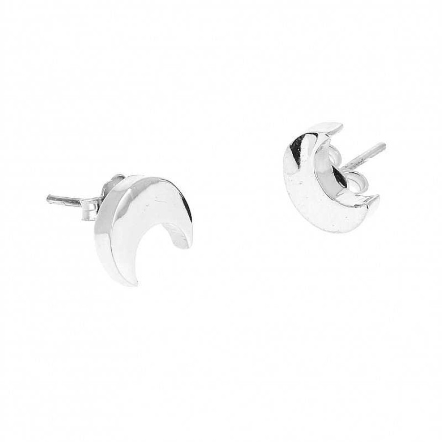 Boucles D'Oreilles Au Fol argent | Boucles D'Oreilles En Argent Lune