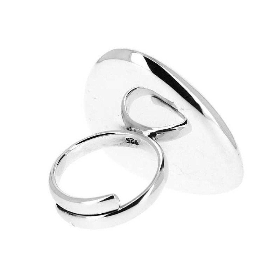 Bagues Au Fol argent | Bague En Argent Triangle Miroir