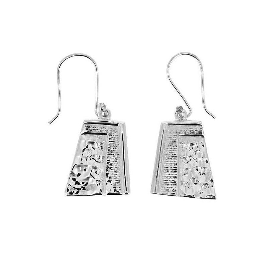 Boucles D'Oreilles Au Fol argent | Boucles D'Oreilles Argent Pyramide Azt Que