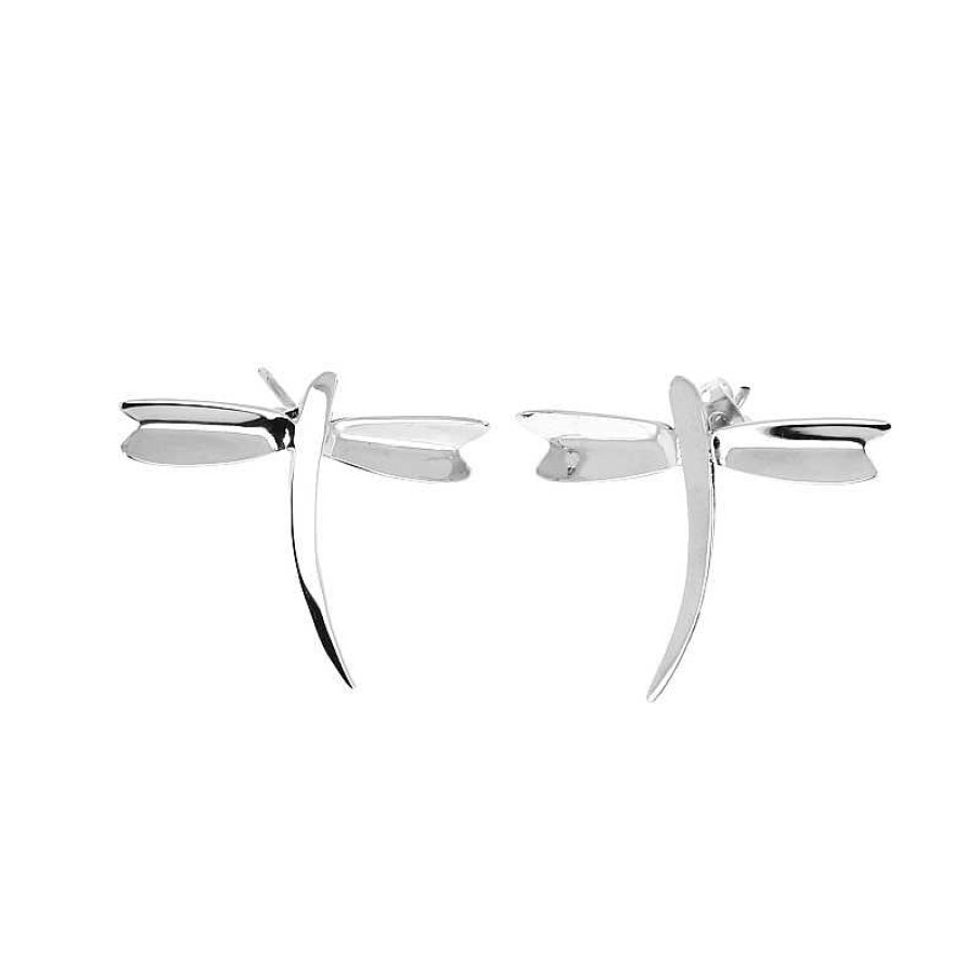 Boucles D'Oreilles Au Fol argent | Boucles D'Oreilles Argent Libellule