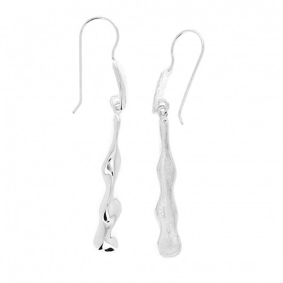 Boucles D'Oreilles Au Fol argent | Boucles D'Oreilles En Argent Tige Tourn E