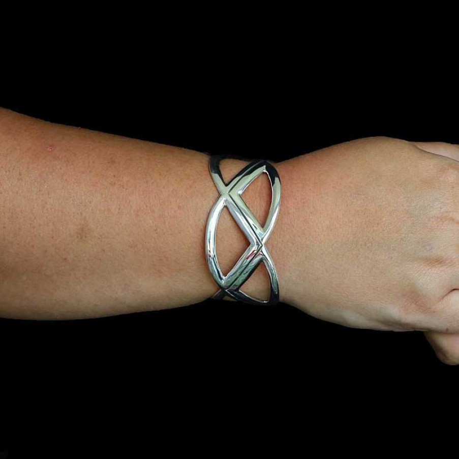 Bracelets Au Fol argent | Bracelet En Argent Ajour De Triangles