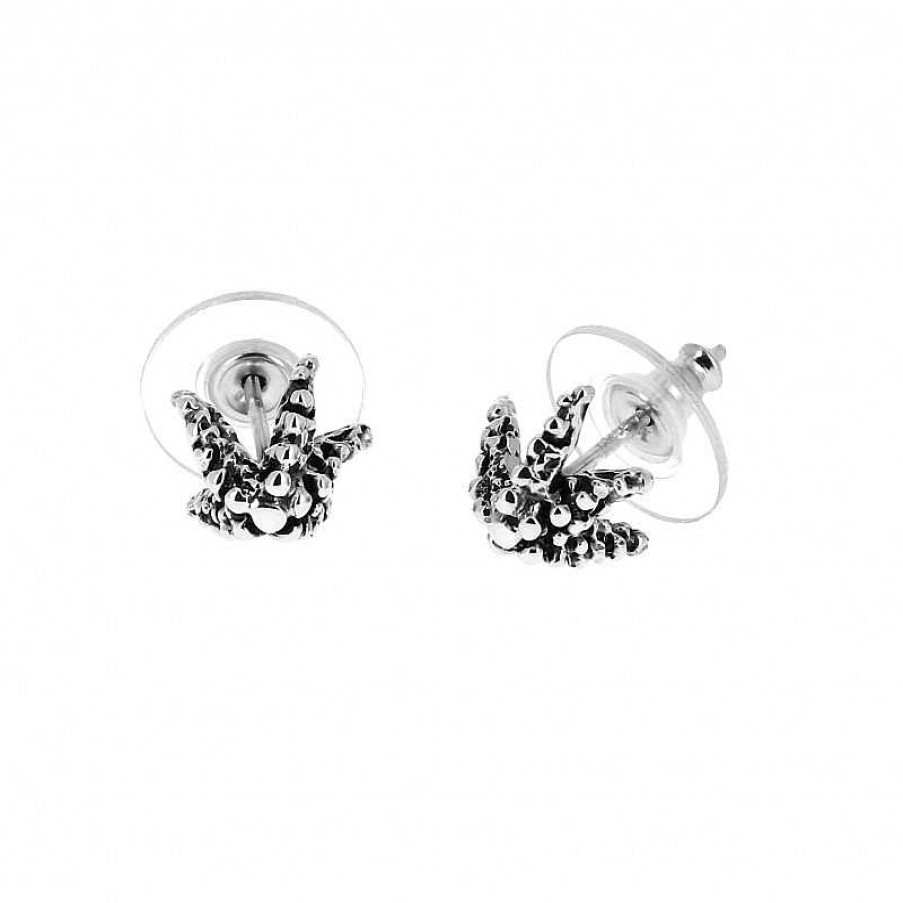 Boucles D'Oreilles Au Fol argent | Boucles D'Oreilles En Argent Toile De Mer