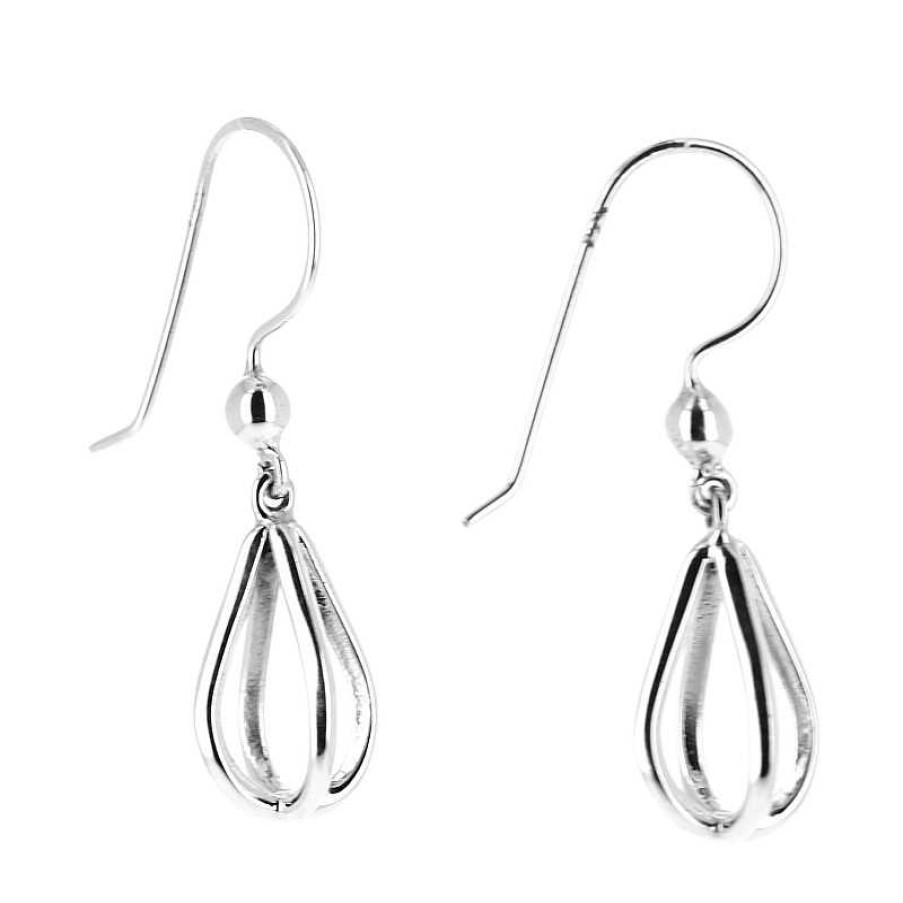 Boucles D'Oreilles Au Fol argent | Boucles D'Oreilles En Argent Forme Ronde Vid E