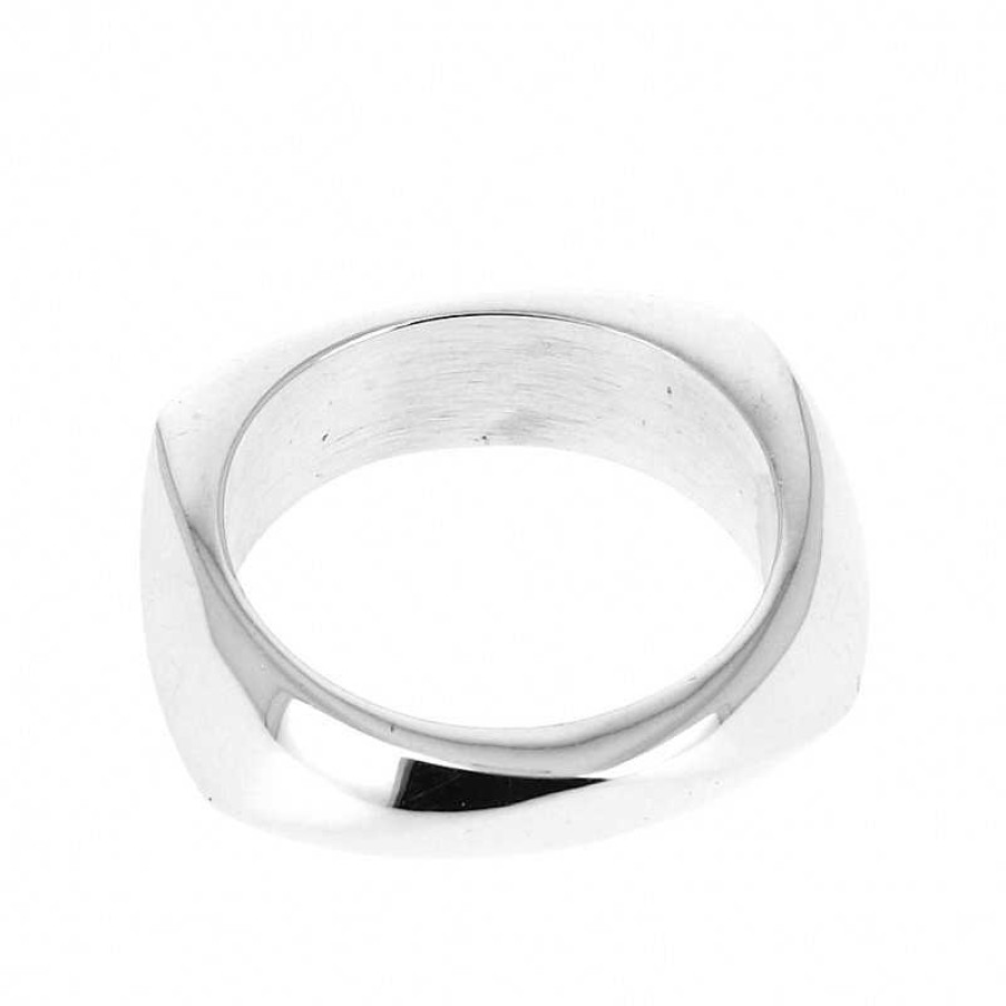 Bagues Au Fol argent | Bague En Argent Biseaut De Grands Triangles