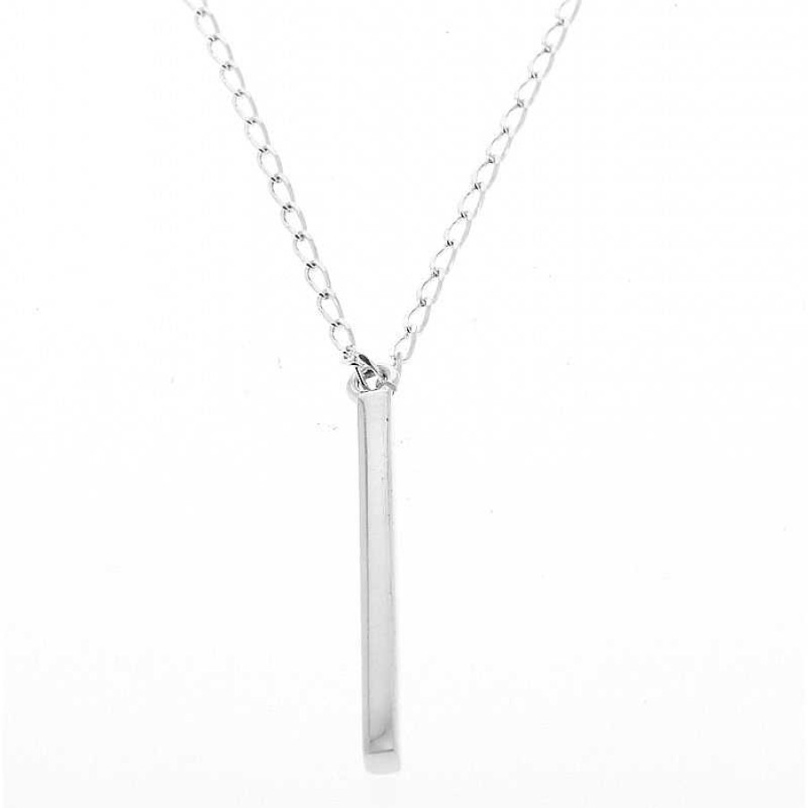 Colliers Et Pendentifs Au Fol argent | Collier En Argent Cha Ne Et Fin Rectangle