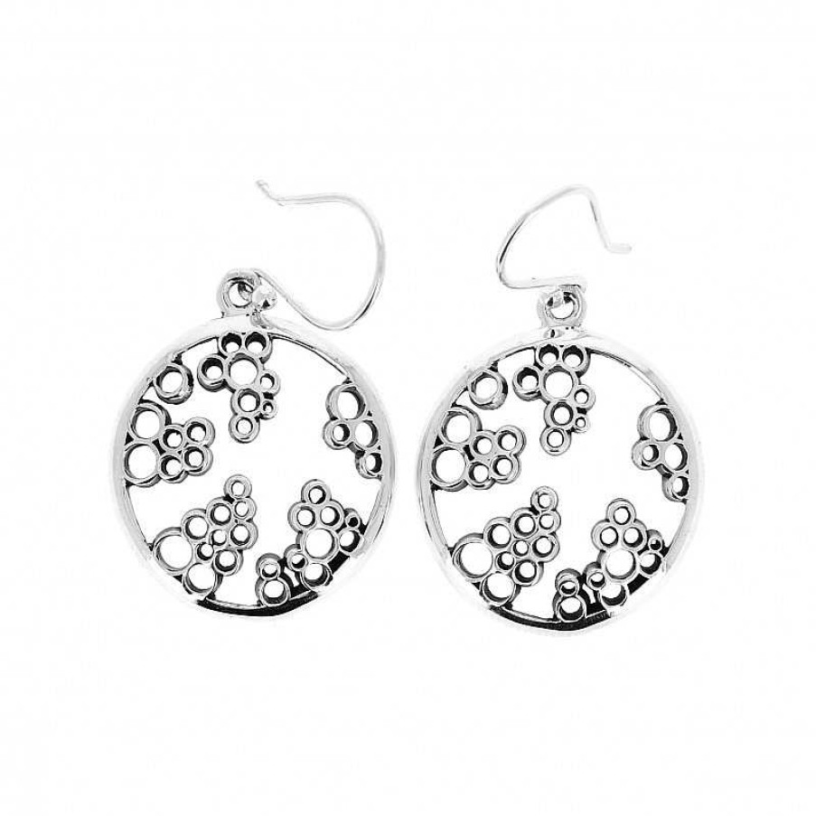 Boucles D'Oreilles Au Fol argent | Boucles D'Oreilles En Argent Petites Grappes