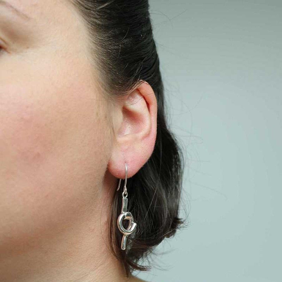 Boucles D'Oreilles Au Fol argent | Boucles D'Oreilles En Argent Boucle