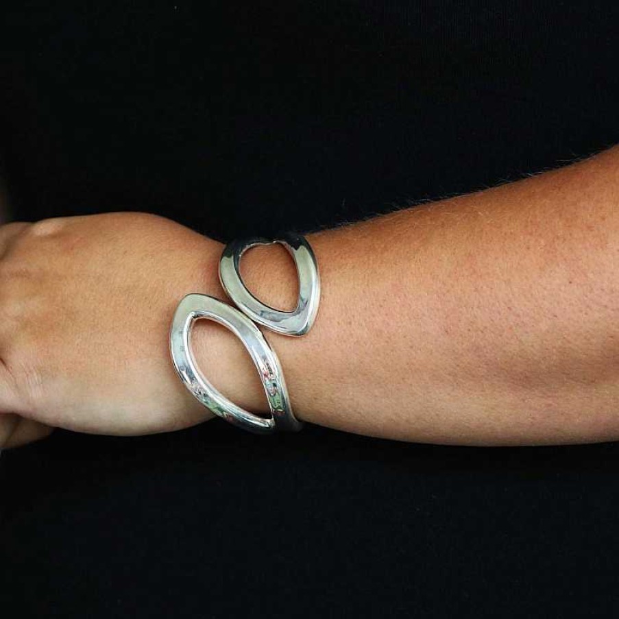 Bracelets Au Fol argent | Bracelet En Argent Deux Ovales