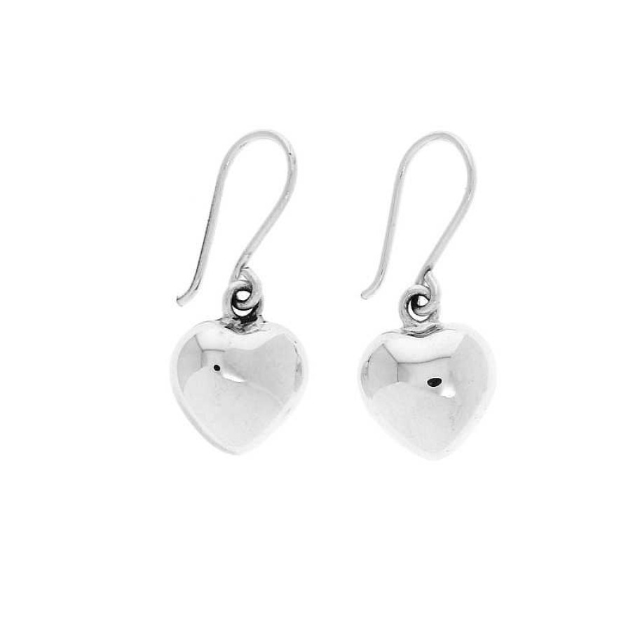 Boucles D'Oreilles Au Fol argent | Boucles D'Oreilles En Argent Petit Coeur